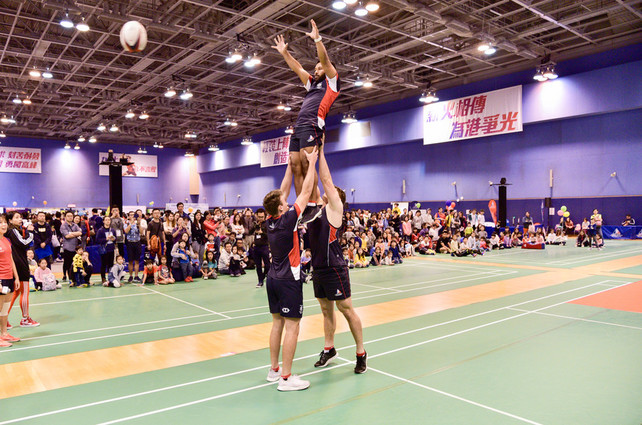 Demonstration and challenge zones, featuring Karatedo, Rugby, Wheelchair Fencing and Wushu were staged for the public to get up close and personal with elite athletes.